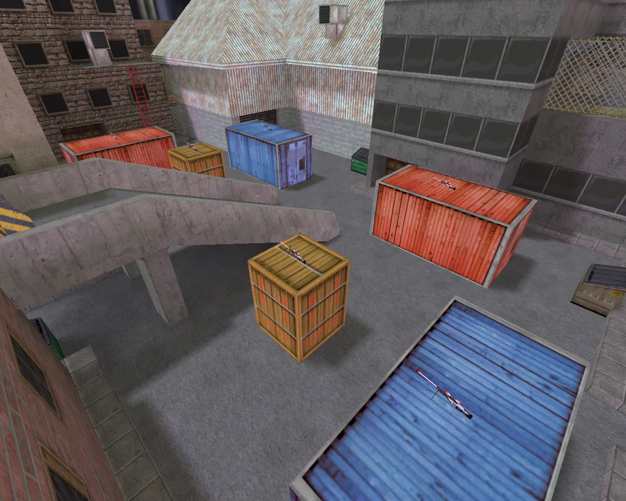 Скриншот  aim_assault_puff для CS 1.6: тренировка прицела, точки для фаст-рефлексов и стабильный бот-рейл