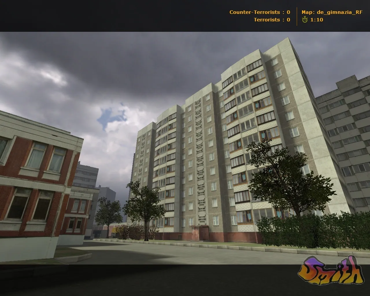 Скриншот  de_gimnazia_rf — карта для CS 1.6: точки, раунды, баланс сторон и оптимизация под FPS