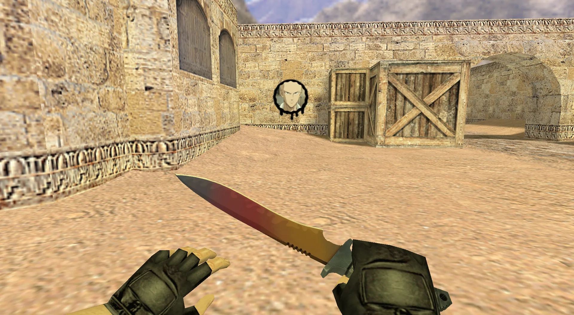 Скриншот Граффити «Сайтама (Ванпанчмен)» для CS 1.6 - Уникальное оформление