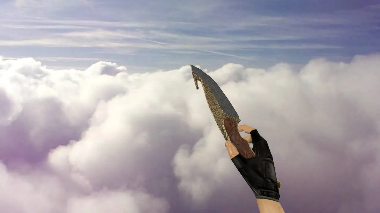 Скриншот Модель ножа «Gut Knife Kila» (v_/p_/w_) для CS 1.6: текстуры, звук, анимация осмотра