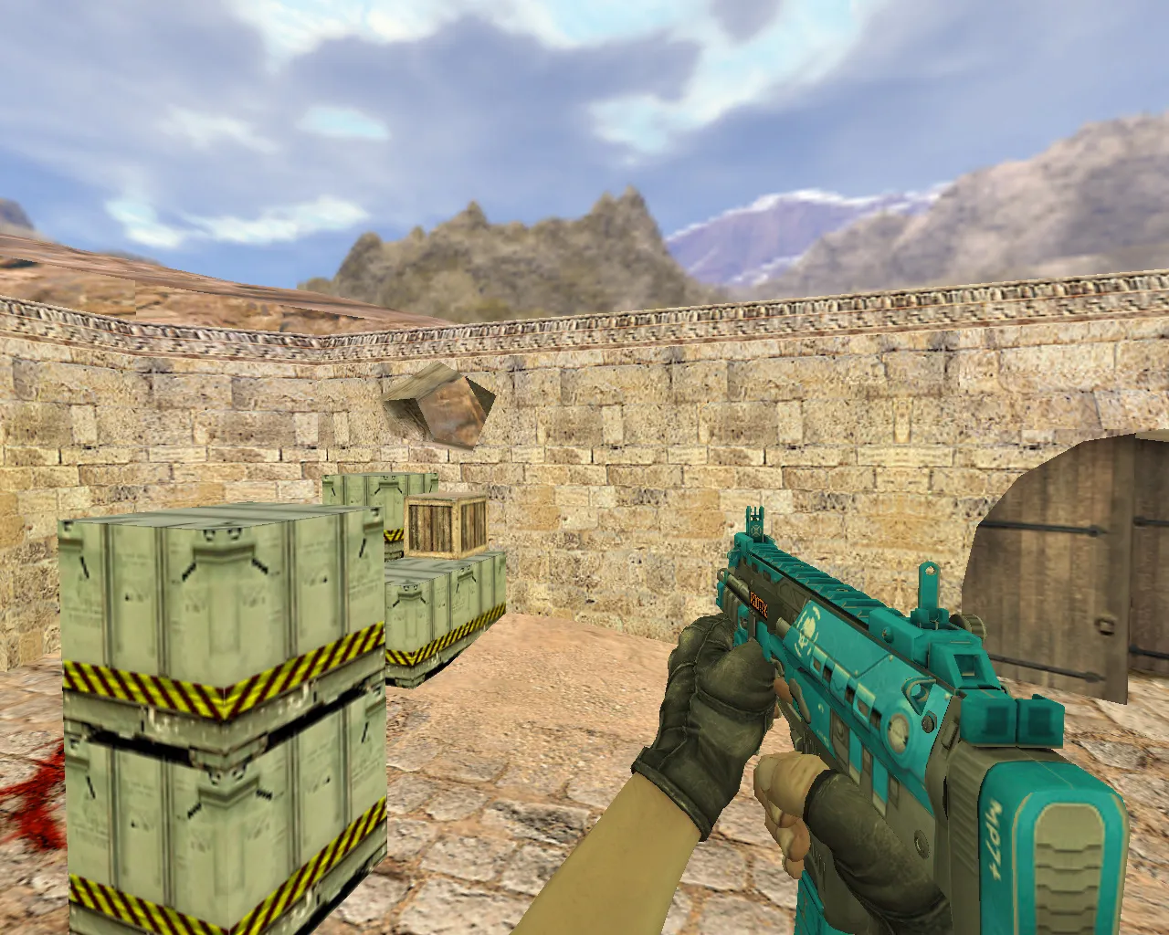 Скриншот Модель MP7 Перистое облако для CS 1.6 - качественный скин