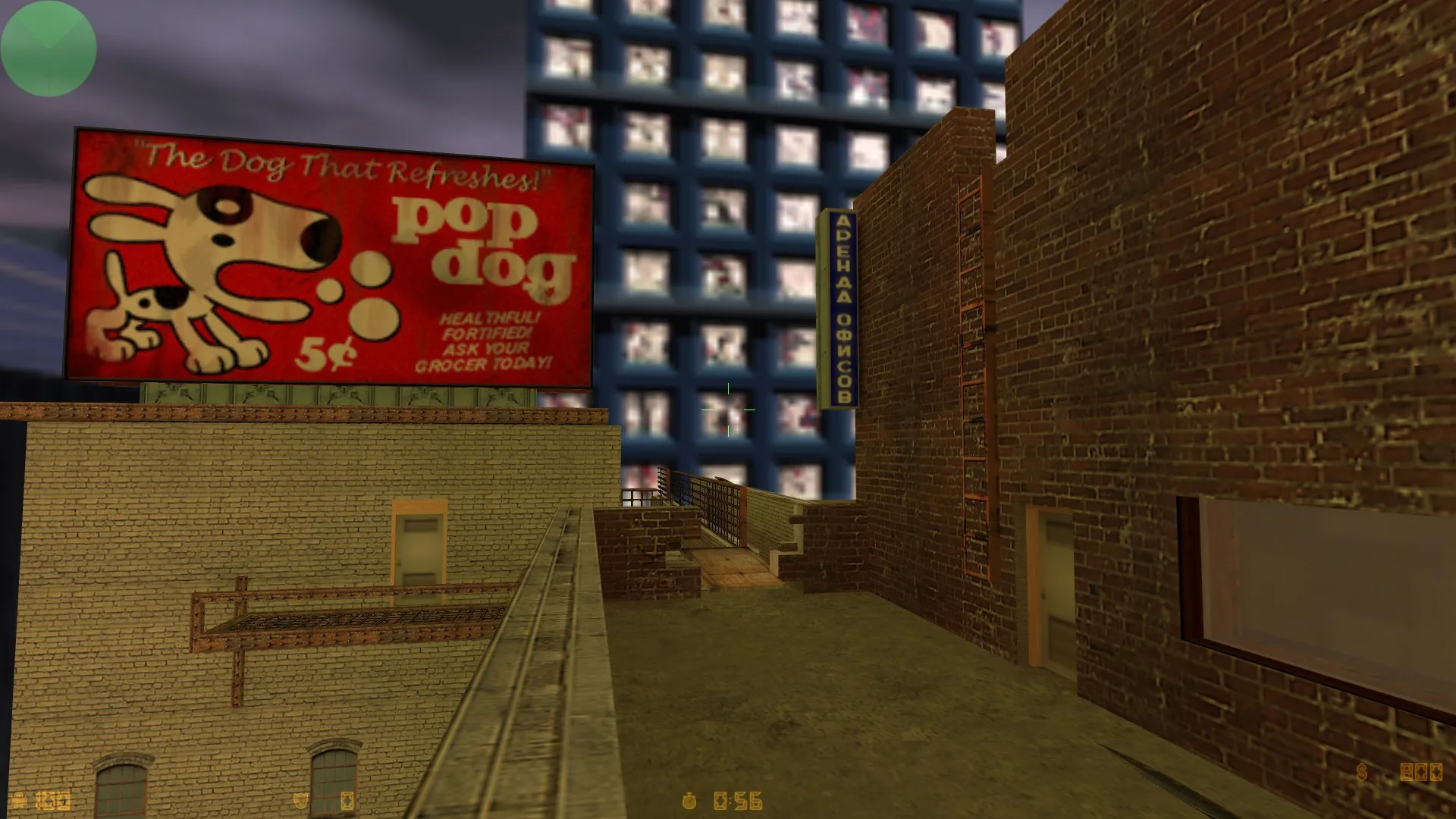 Скриншот  Карта de_roof_last_build для CS 1.6 - Тактические особенности и описание