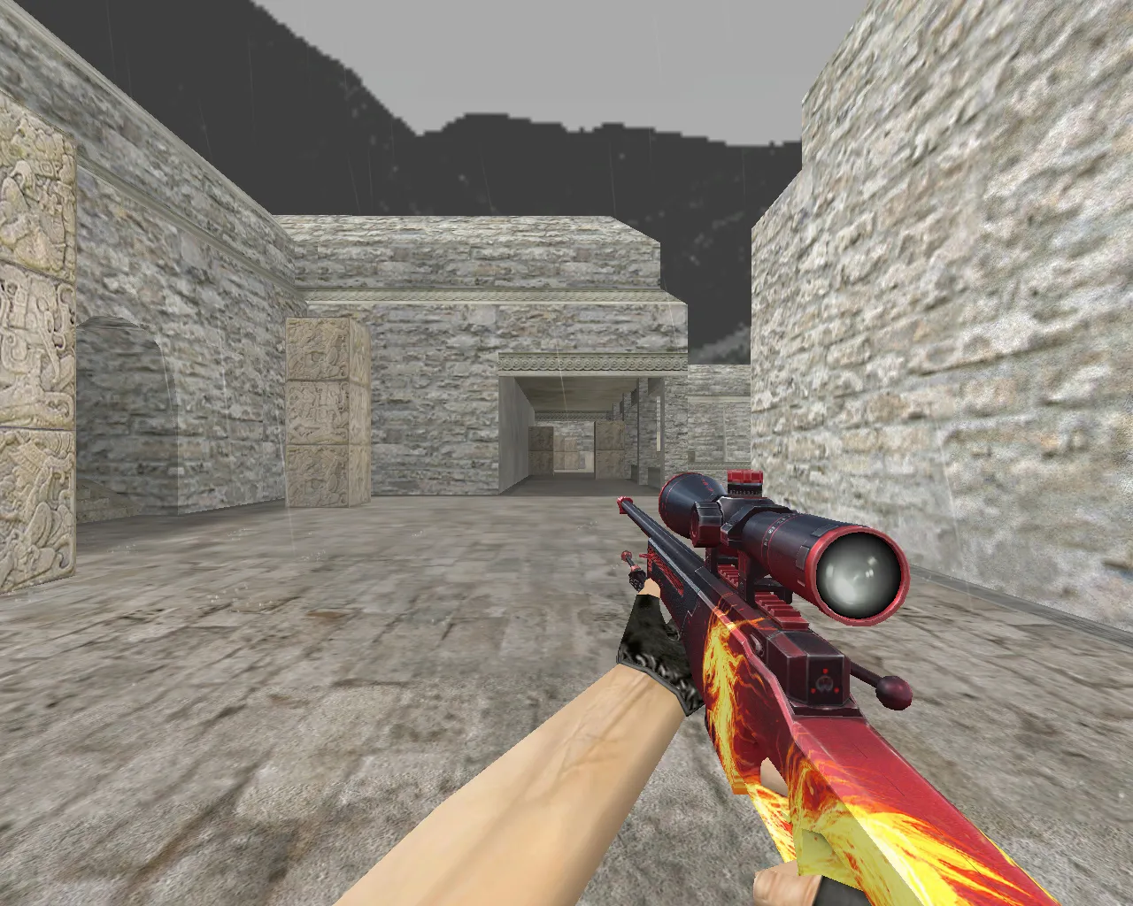 Скриншот AWP «Дикое пламя» для CS 1.6 - Модели оружия
