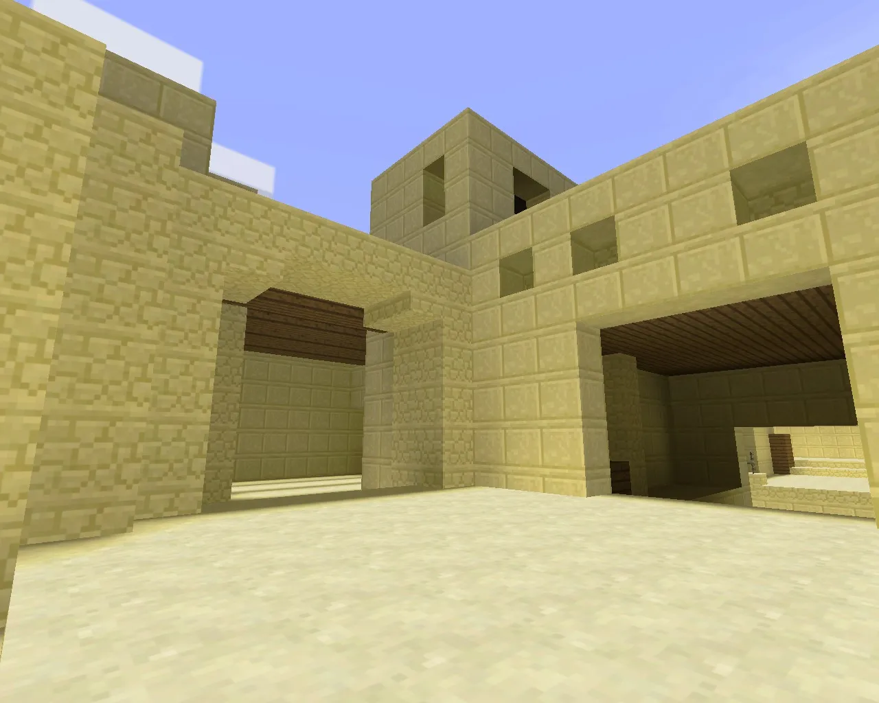 Скриншот  Карта de_mirage_minecraft для CS 1.6 – Оптимизированный геймплей