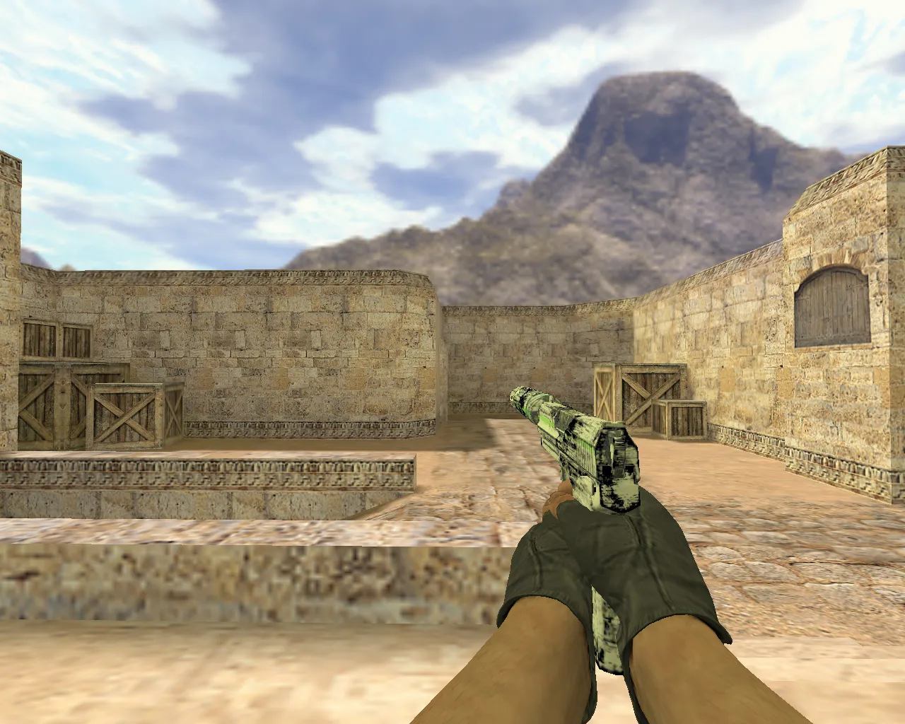 Скриншот Модель «USP Следы асфальта» для CS 1.6 - Качественные текстуры и анимация