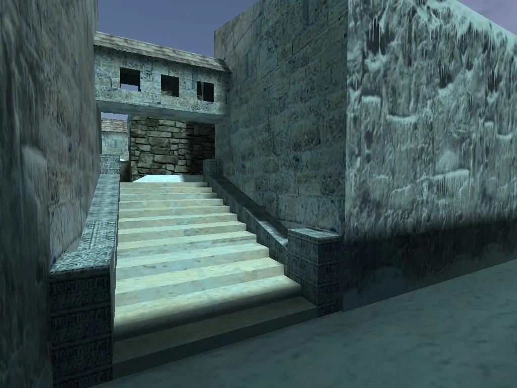 Скриншот Карта de_december для CS 1.6: точки, баланс сторон, оптимизация wpoly/epoly и .nav для ботов