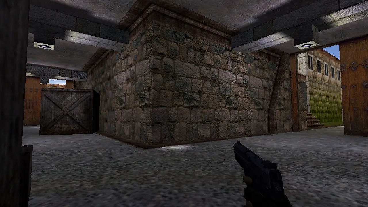 Скриншот Карта de_caste для CS 1.6: тактика за Т и КТ, точки, .nav и оптимизация карты