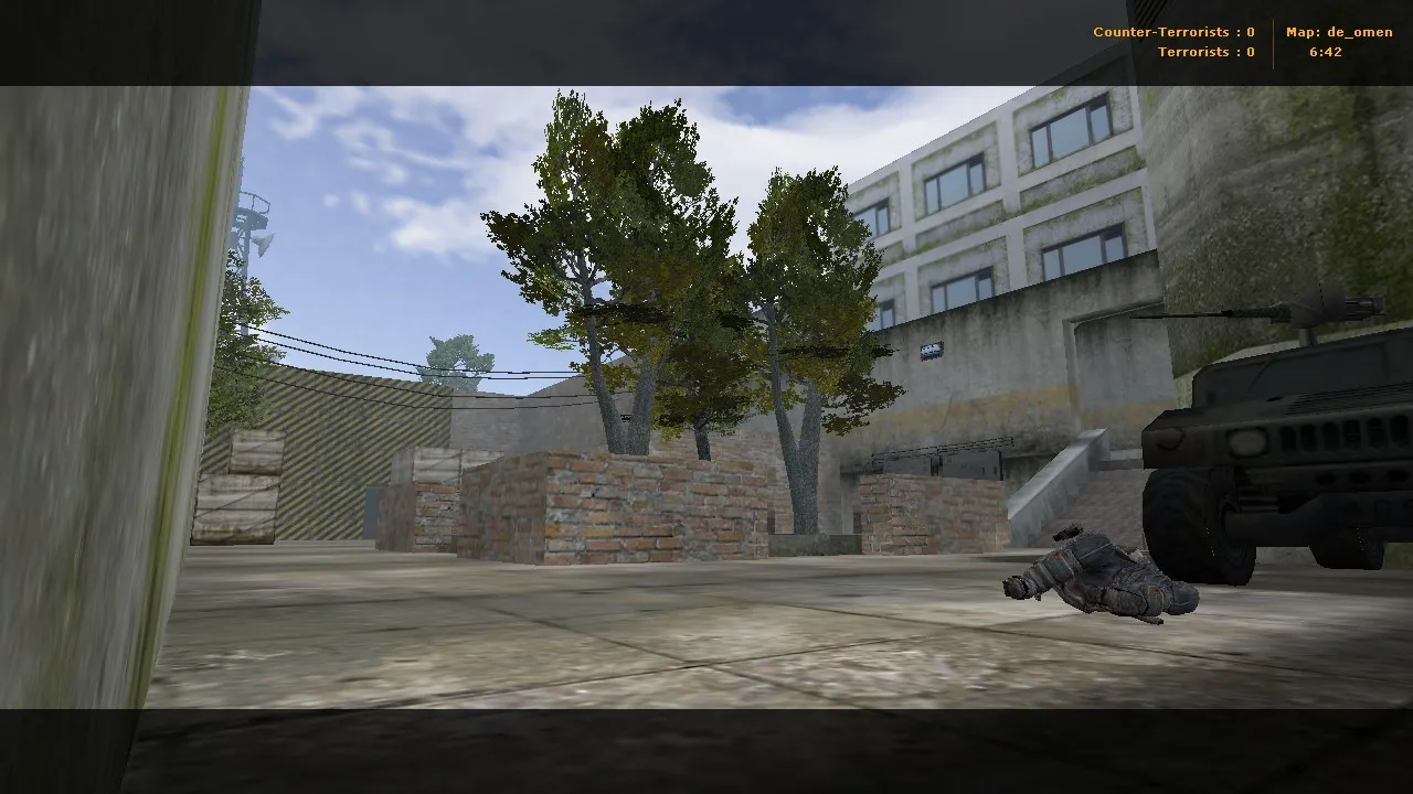 Скриншот  Карта de_omen для CS 1.6 - Оптимизация и Тактика