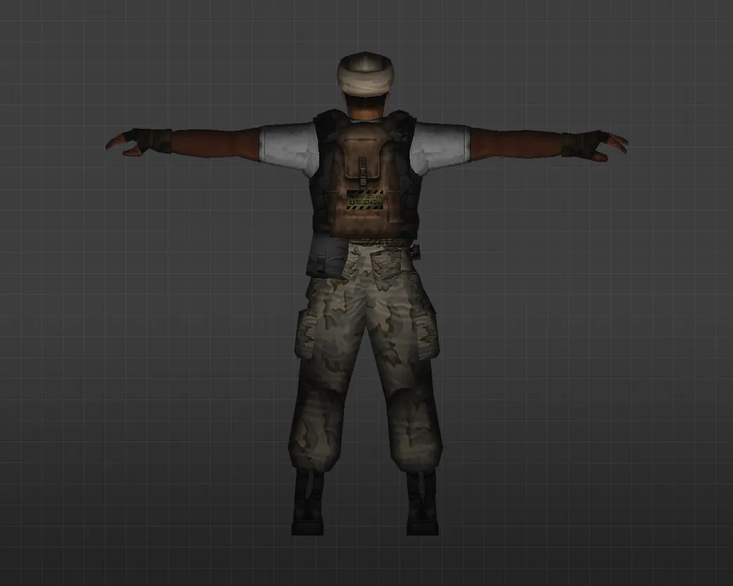 Скриншот Модель «Арабский террорист» для CS 1.6: Уникальные особенности и характеристики