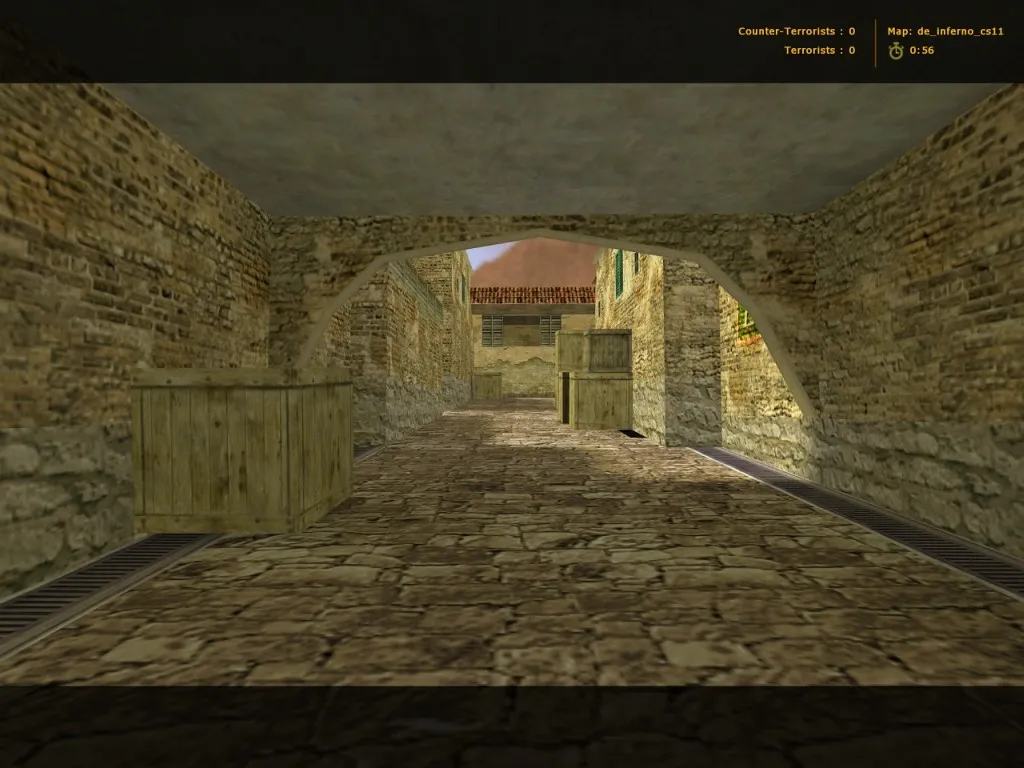 Скриншот  Карта de_inferno_cs11 для CS 1.6: Тактики и особенности