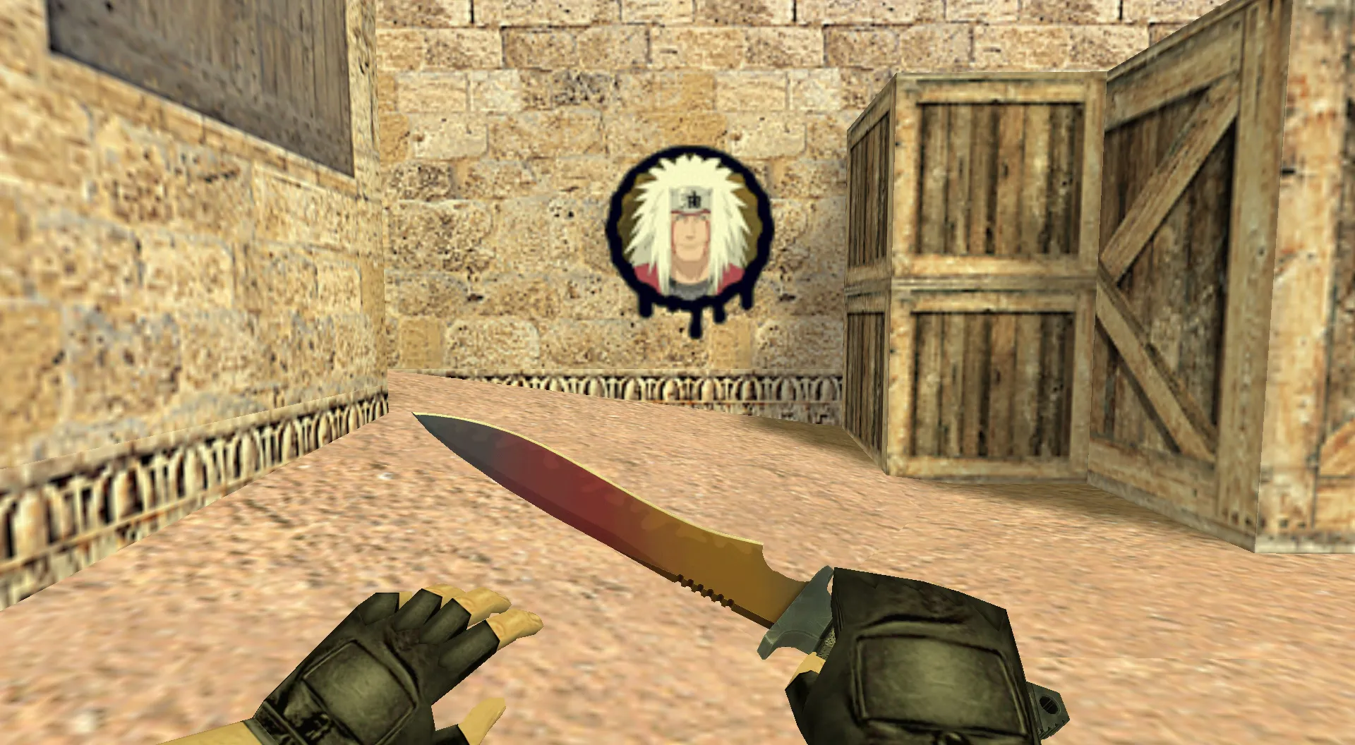 Скриншот Граффити «Джирайя» для CS 1.6 - Уникальное аниме-искусство