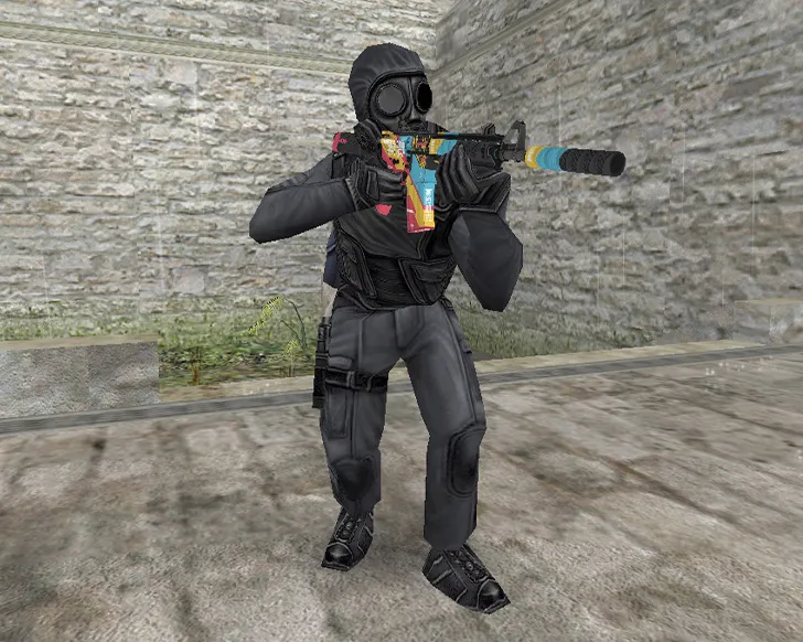 Скриншот  М4А4 «Кибербезопасность» Cyber Security для CS 1.6: v_/p_/w_ модели, звук, анимация осмотра