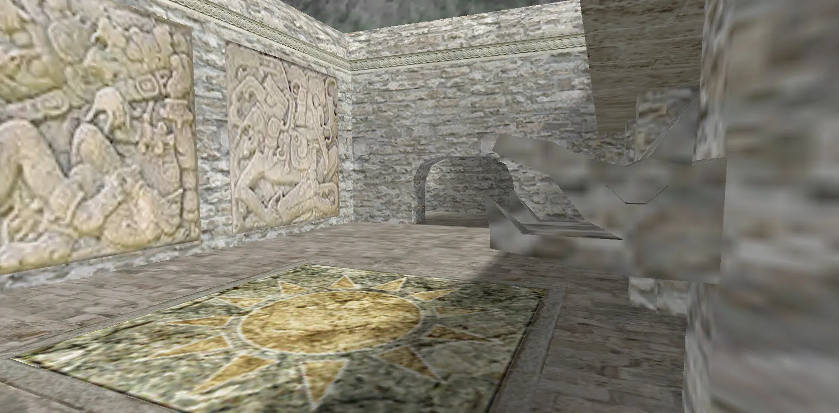 Скриншот  de_aztec5 карта для CS 1.6: тактика за Т и КТ, точки, .nav, оптимизация, wpoly/epoly