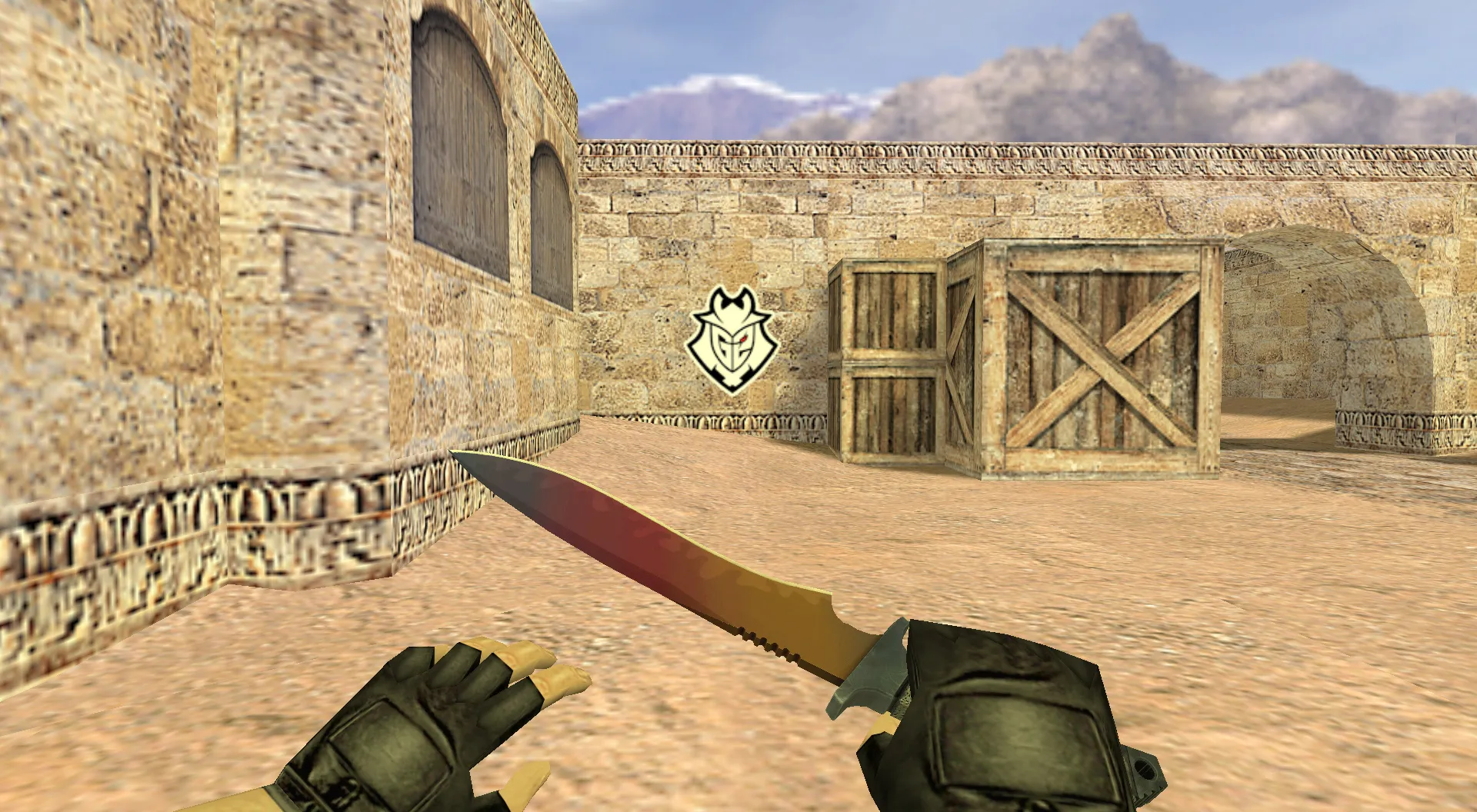 Скриншот Граффити «G2 Logo» для CS 1.6 - Стильный элемент киберспорта