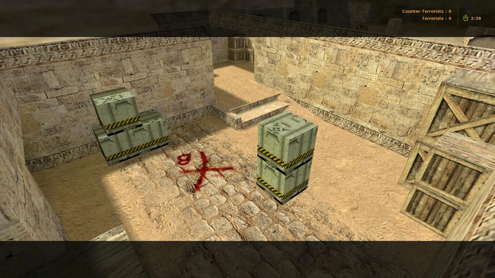 Скриншот  Карта de_dust_hruk для CS 1.6: баланс сторон, тактика точек, .nav для ботов и оптимизация