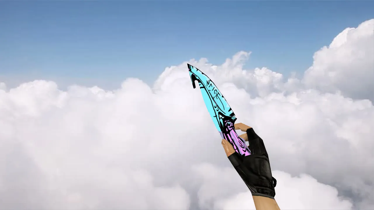 Скриншот Модель «Gut Knife Slice» v_ для CS 1.6: p_ w_ нож, звуки, анимация осмотра, качество текстур