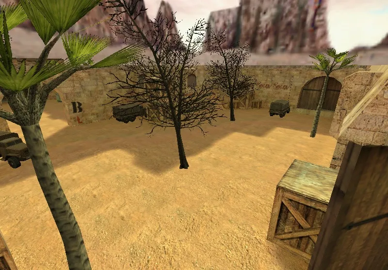 Скриншот de_dust_topshot для CS 1.6: тактика сторон, точки, боты (.nav), оптимизация wpoly/epoly