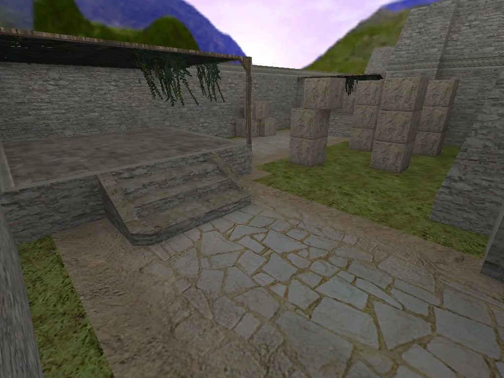 Скриншот Карта de_az для CS 1.6: тактика за Т и КТ, точки, .nav для ботов и оптимизация wpoly/epoly