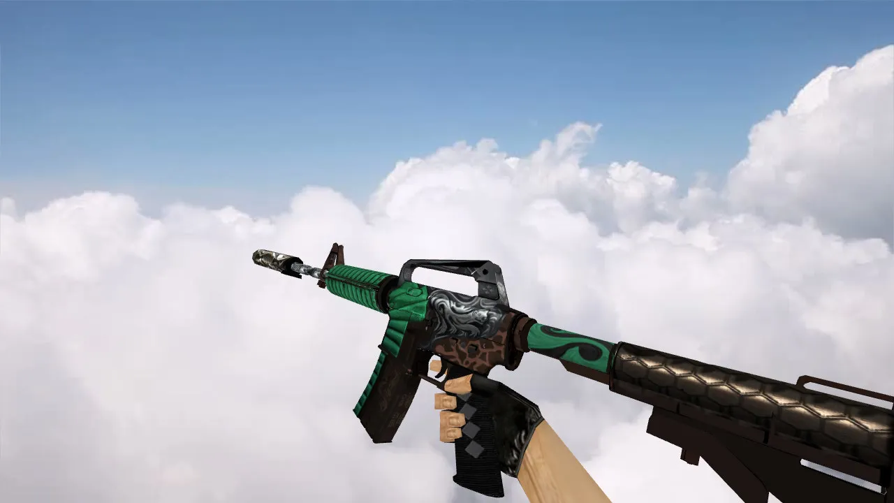 Скриншот Модель M4A1 Kamaitachi v_ для CS 1.6: p_ и w_ модели, звуки, анимация осмотра, качество текстур