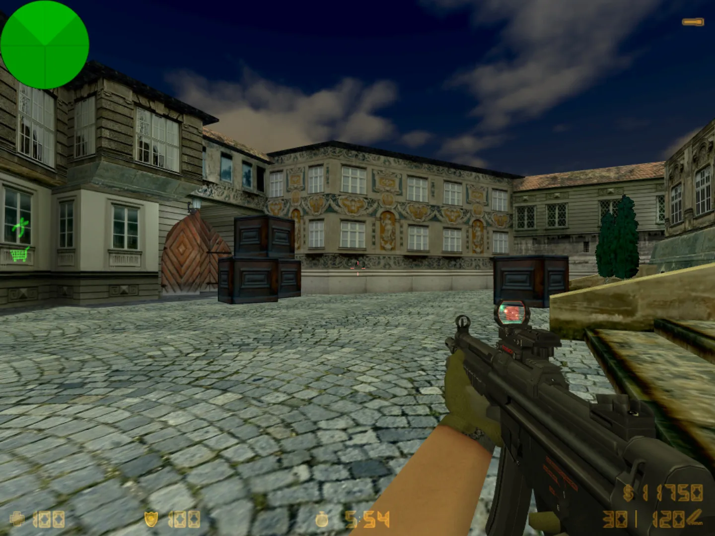 Скриншот Карта de_aristocracy_test для CS 1.6: баланс сторон, точки под каты, .nav для ботов и оптимизация под FPS