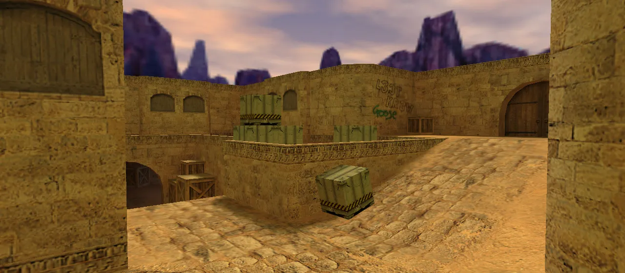 Скриншот  de_dust2_dawn для CS 1.6: тактика, точки, оптимизация и запуск карты