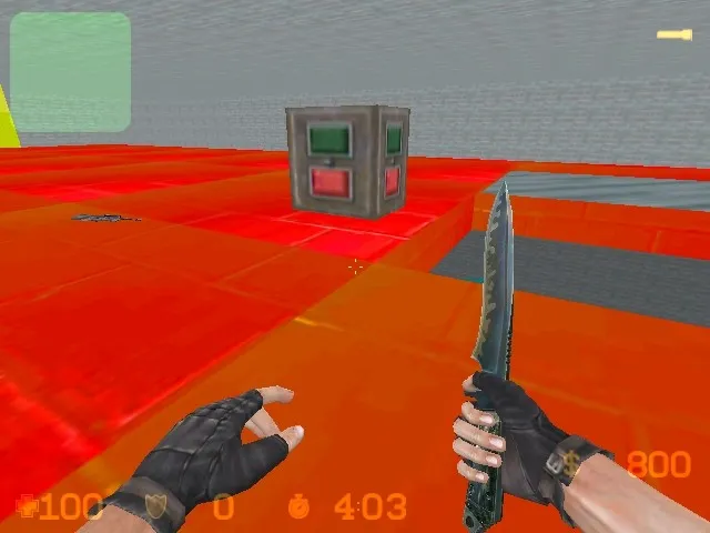 Скриншот  deathrun_impossible для CS 1.6: карта deathrun, точки, раунды и настройка ботов