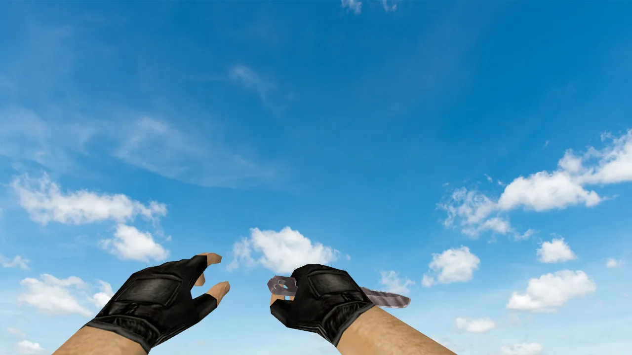 Скриншот Модель «Blackshot Dive Knife» для CS 1.6: ножи v_model с звуками, анимацией осмотра и качественными текстурами