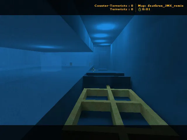 Скриншот  deathrun_jmx_remix для CS 1.6: точки, боты (.nav), баланс и оптимизация карты