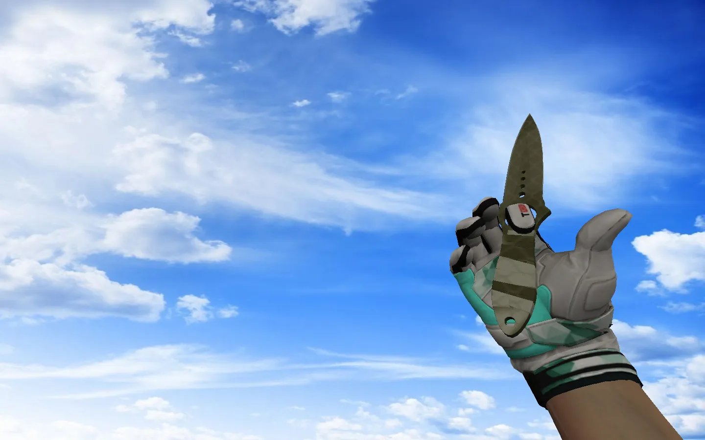 Скриншот ☆ Скелетный нож | Африканская сетка — v_ модель для CS 1.6: звуки, анимация осмотра, текстуры