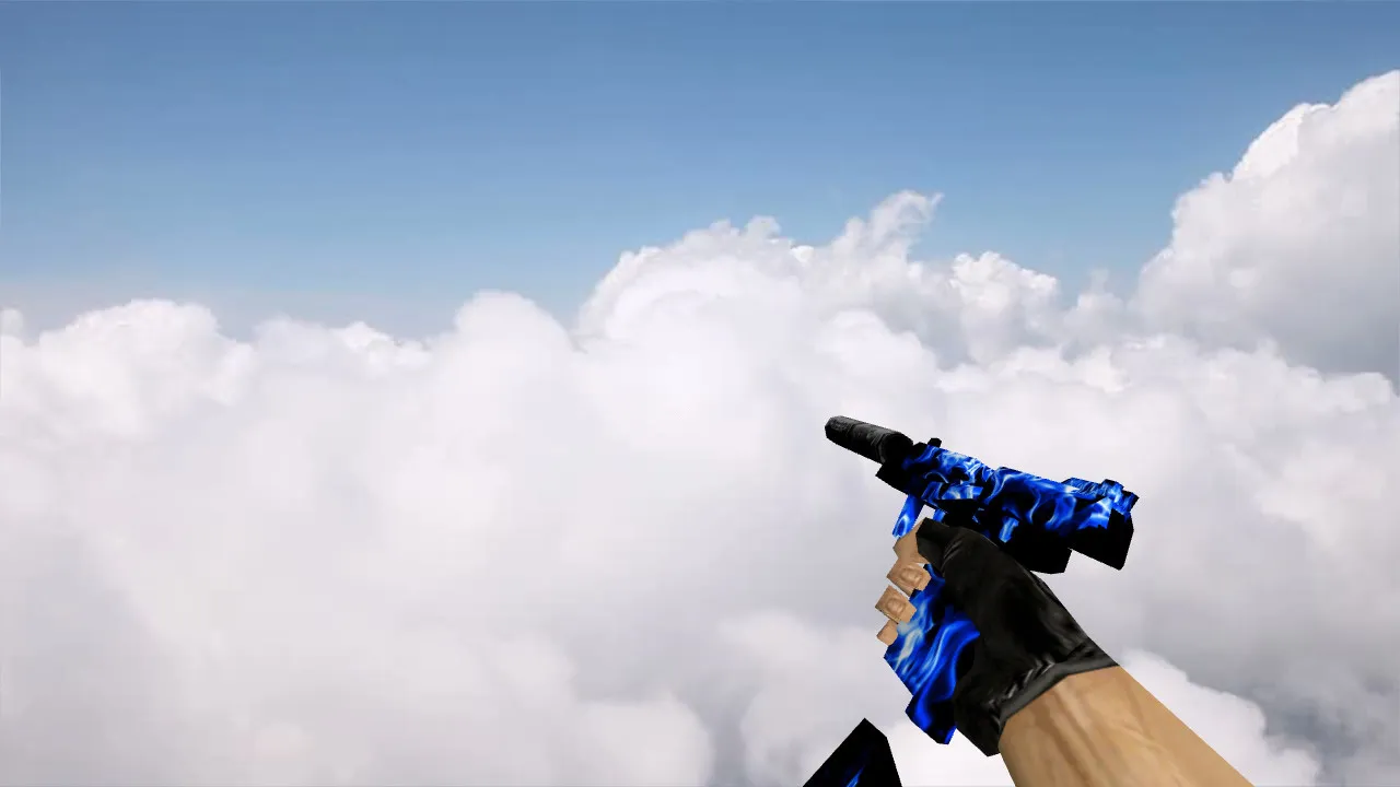 Скриншот Модель «Default USP Blue Fire» для CS 1.6 - Скачать