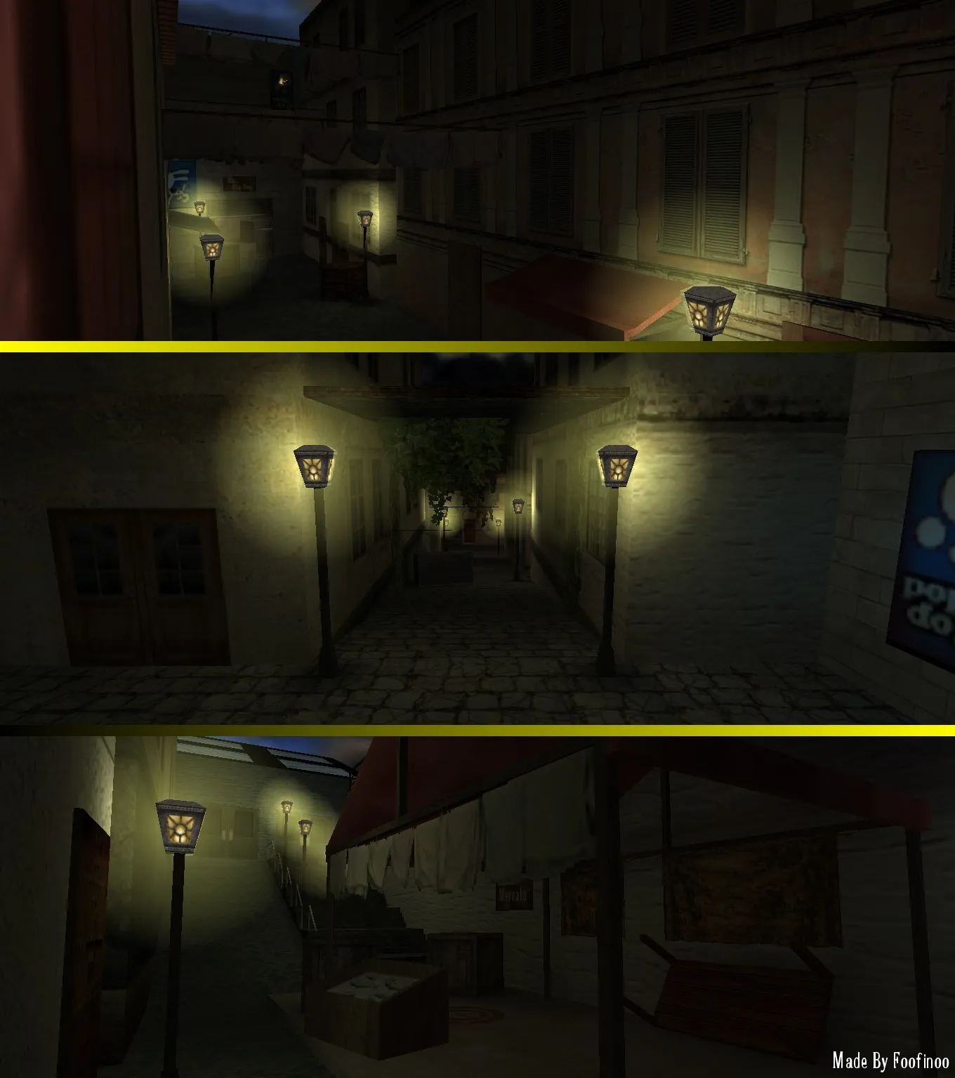 Скриншот  Карта de_italian_village для CS 1.6 - Тактические возможности и баланс