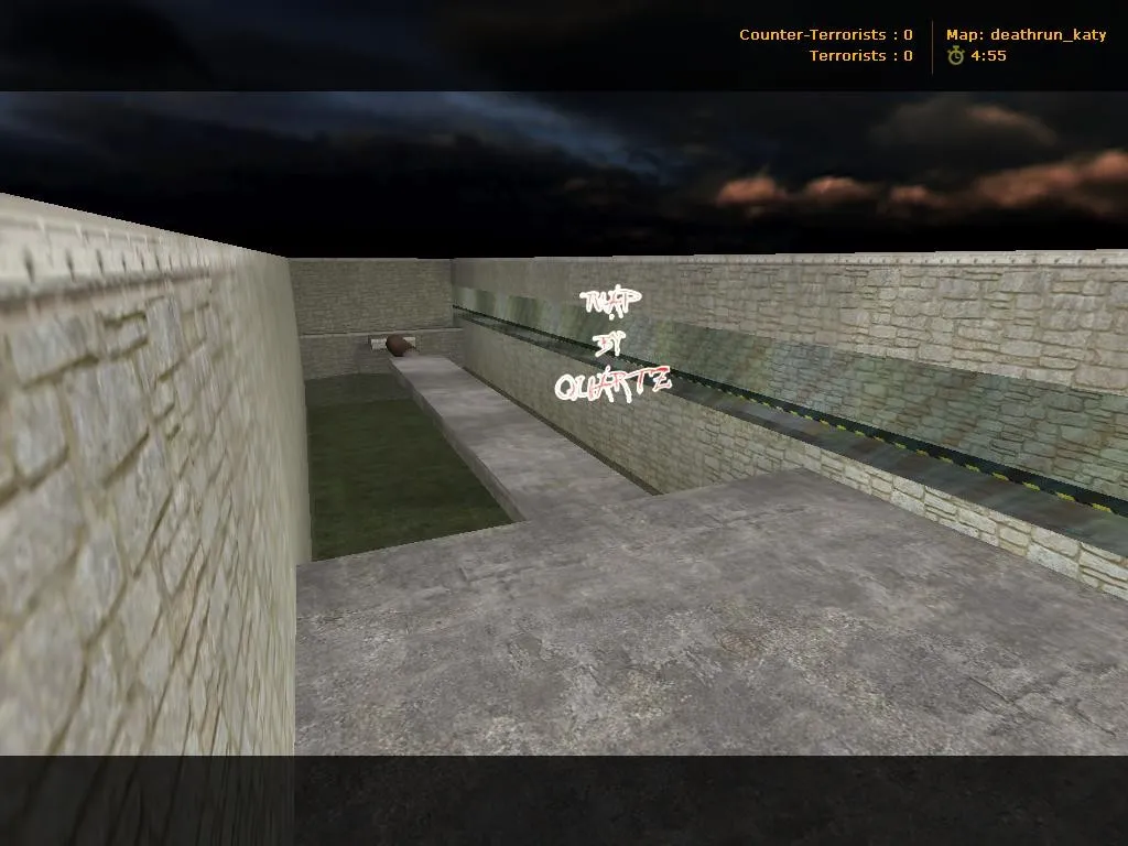 Скриншот  Карты deathrun: deathrun_katy для CS 1.6 — ловушки, тайминги и точки для игры без лагов