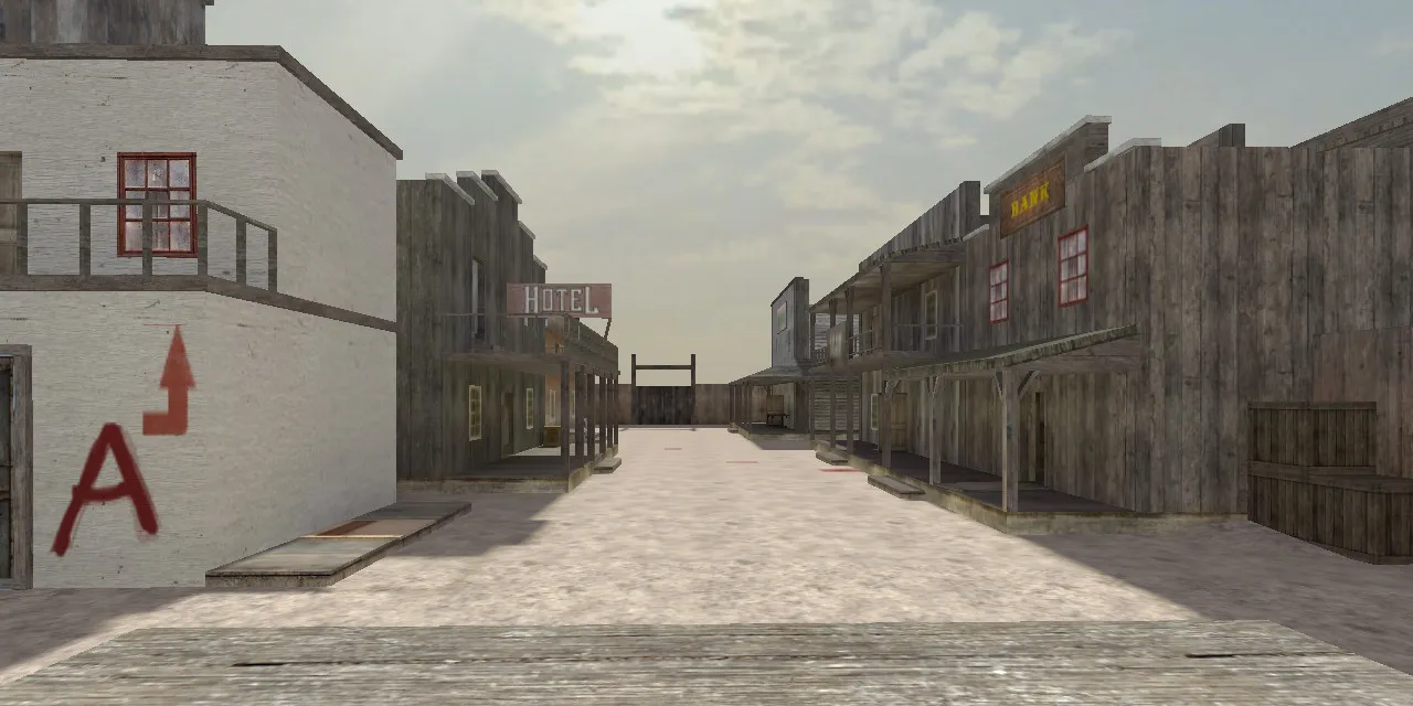 Скриншот  Карта de_westwood_hd для CS 1.6: Тактика и особенности