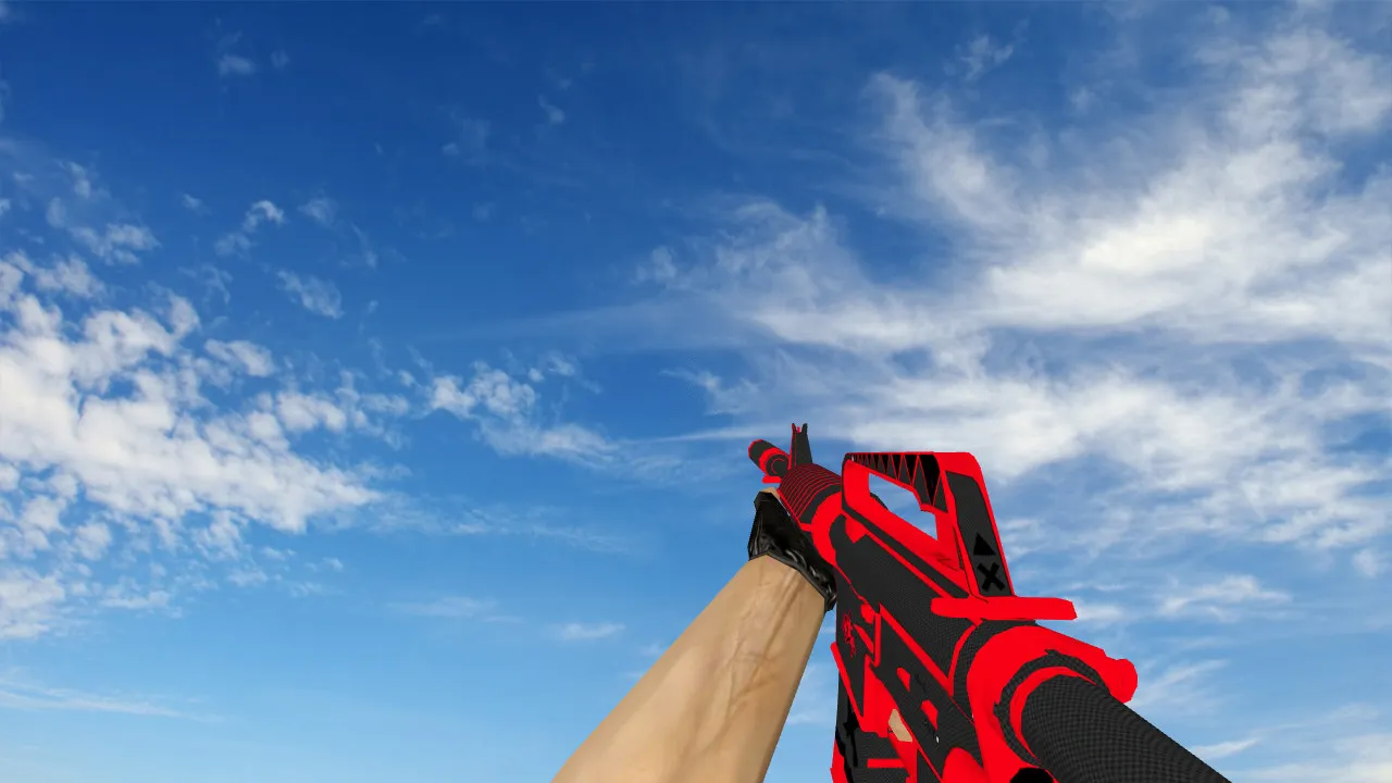 Скриншот Модель M4A1 X-Force Redline v_ p_ w_ для CS 1.6: звуки, анимация осмотра и качество текстур