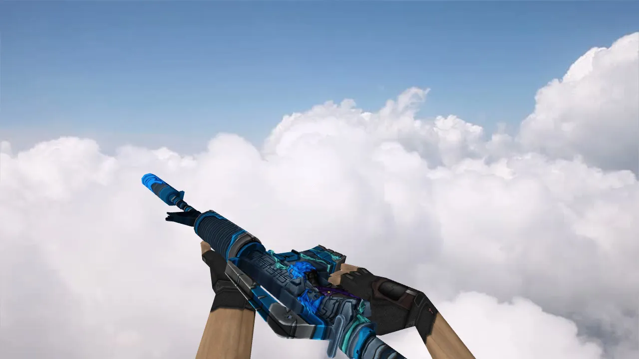 Скриншот Модель M4A1 Hades v_m4a1, p_m4a1, w_m4a1 для CS 1.6: звуки, анимация осмотра, текстуры