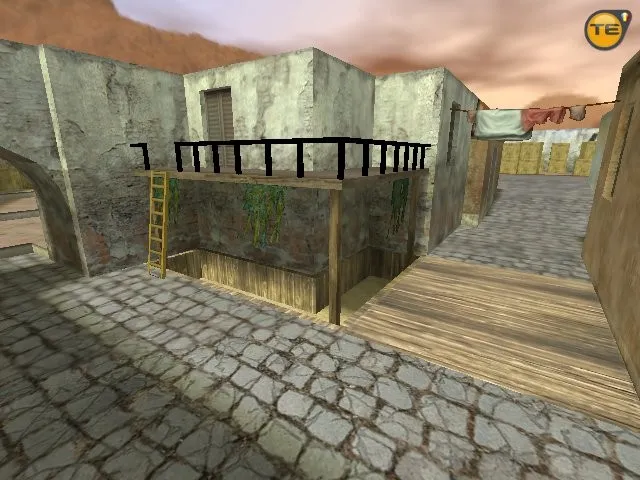 Скриншот  Карта de_csr_inferno для CS 1.6: тактика за Т и КТ, спавны, точки контроля, .nav и оптимизация