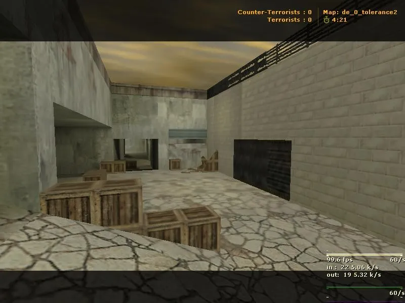 Скриншот Карта de_0_tolerance2 для CS 1.6: точки, баланс сторон, .nav для ботов и оптимизация wpoly/epoly