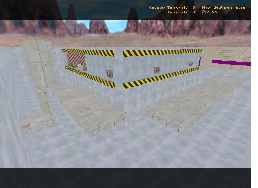 Скриншот  deathrun_hipsm для CS 1.6 — карта Deathrun, тактические точки и оптимизация под стабильный FPS