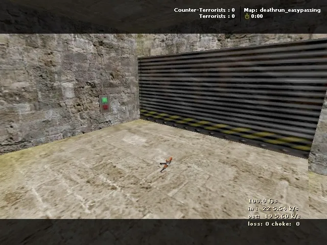 Скриншот  deathrun_easypassing — карта deathrun для CS 1.6: баланс команд, точки, .nav и оптимизация