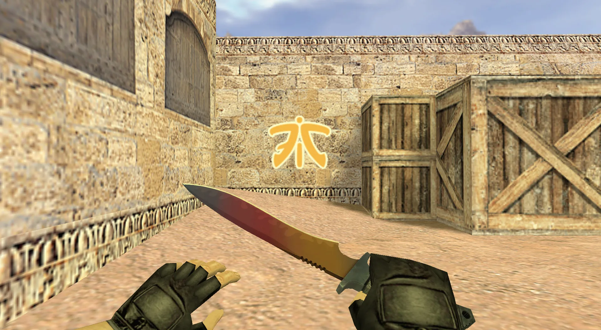 Скриншот Граффити «Fnatic Logo» для CS 1.6 - Оформите свою игру стильно