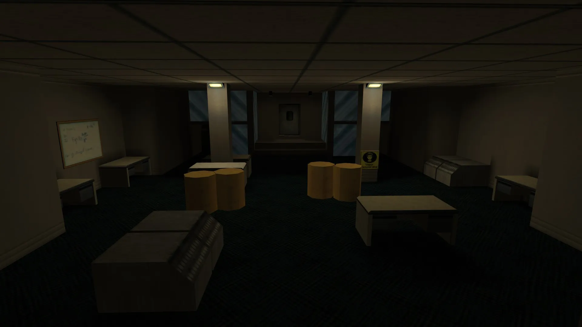 Скриншот  de_cyberdyne CS 1.6: тактика, точки, bots .nav, оптимизация wpoly/epoly