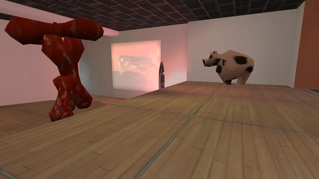 Скриншот de_artmuseum для CS 1.6: точки, маршруты и боты (.nav), оптимизация карты