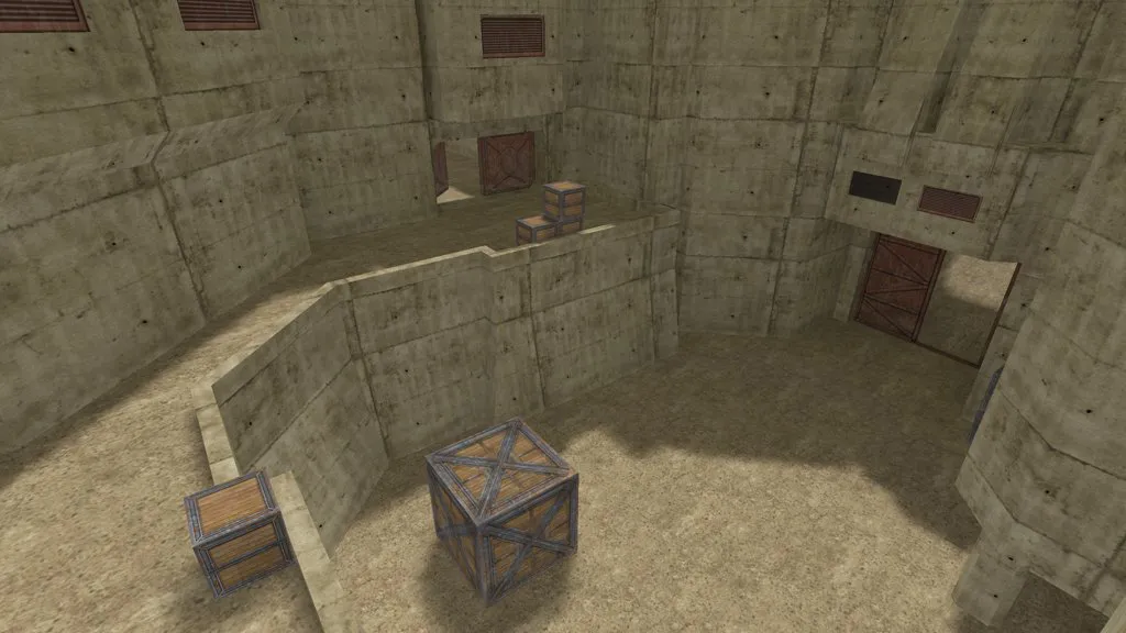 Скриншот  Карта de_ironblood для CS 1.6: подробный обзор и тактики