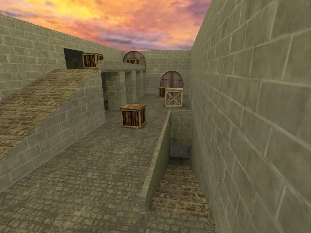 Скриншот de_10hr_lethal для CS 1.6: тактики за Т и КТ, баланс спавнов, bots .nav и оптимизация карты