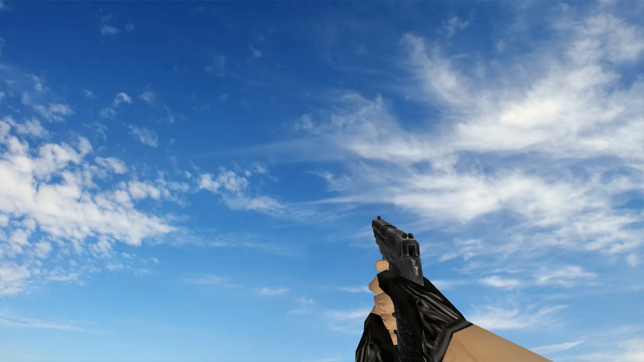 Скриншот  Пак моделей оружия «Сглаженные стандартные модели» для CS 1.6: v_, p_, w_ модели, звуки, анимация осмотра и качество текстур