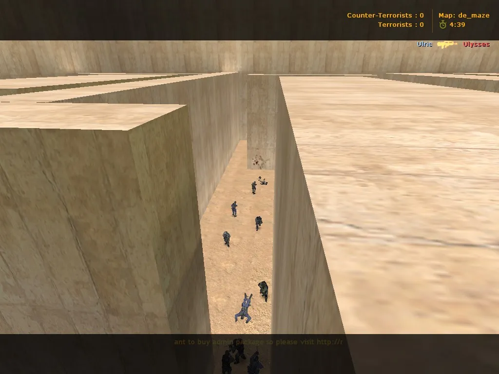 Скриншот  Карта de_maze для CS 1.6 - Тактические возможности и особенности