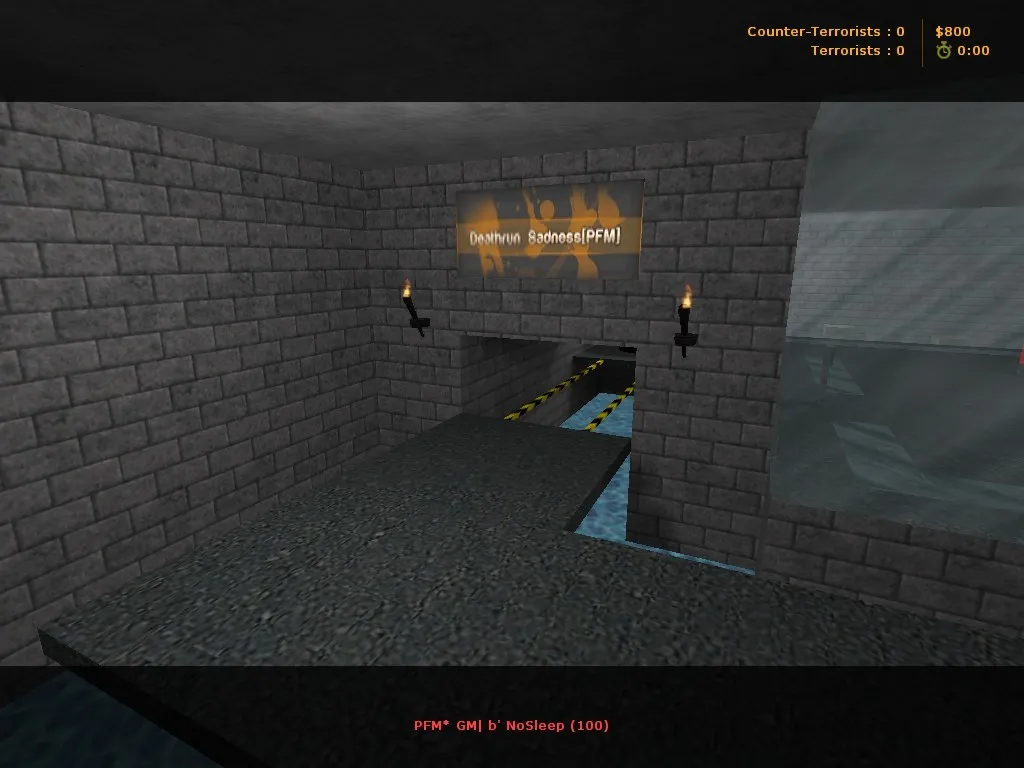 Скриншот  deathrun_sadness_pfm для CS 1.6: карты deathrun, точки, боты .nav, оптимизация