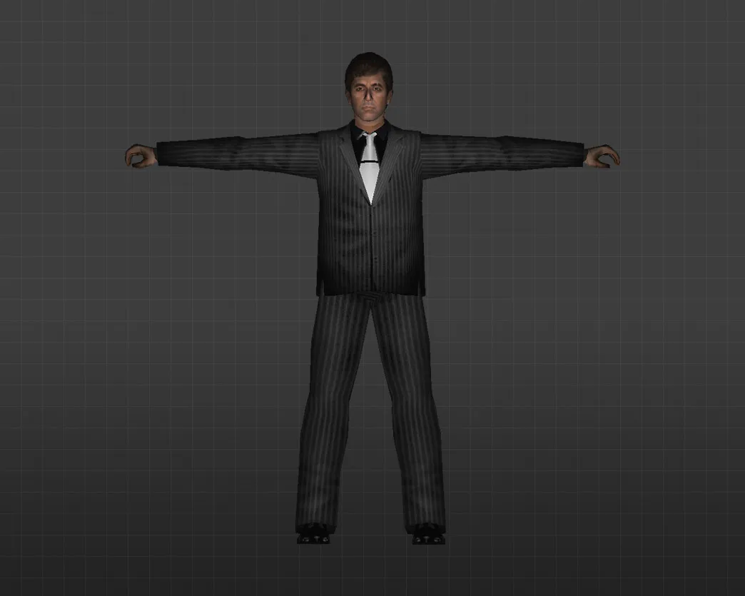 Скриншот Модель «Тони Монтана» для CS 1.6 - Уникальный скин для игрока