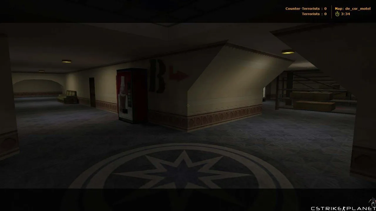 Скриншот de_csr_motel карта для CS 1.6: тактики за Т и КТ, точки контроля, .nav и оптимизация под сервера