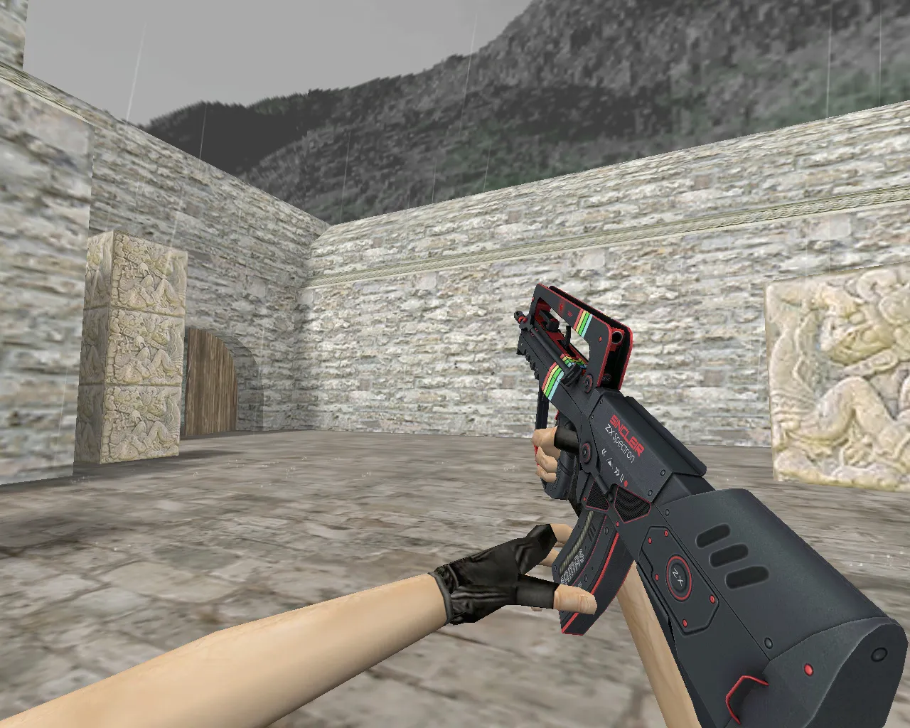 Скриншот FAMAS | ZX Spectron для CS 1.6 - Уникальный скин с историей